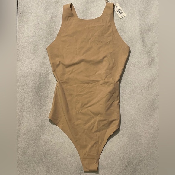 aerie Tops - NEW Aerie Smoothiez Tan One-Piece Bodysuit (Multiple Sizes, $49.95)